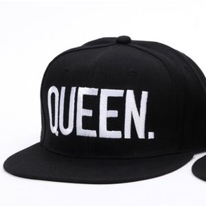 New QUEEN. Baseball Hat Black with White Stitching Adjustable